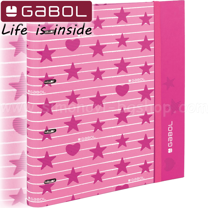 Gabol Shiny Класьор 4см с 4 ринга и ластик 22681599 Gabol Shiny Класьор 4см с 4 ринга и ластик 22681599