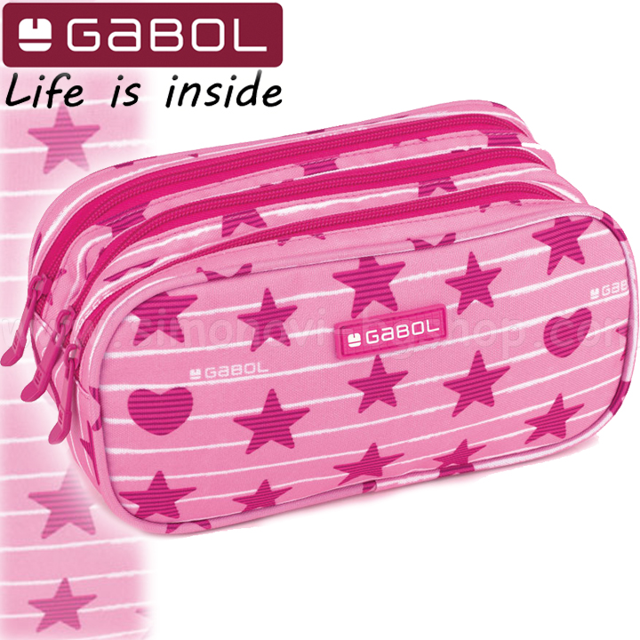 Gabol Shiny Мек несесер с три ципа 22681199 Gabol Shiny Мек несесер с три ципа 22681199