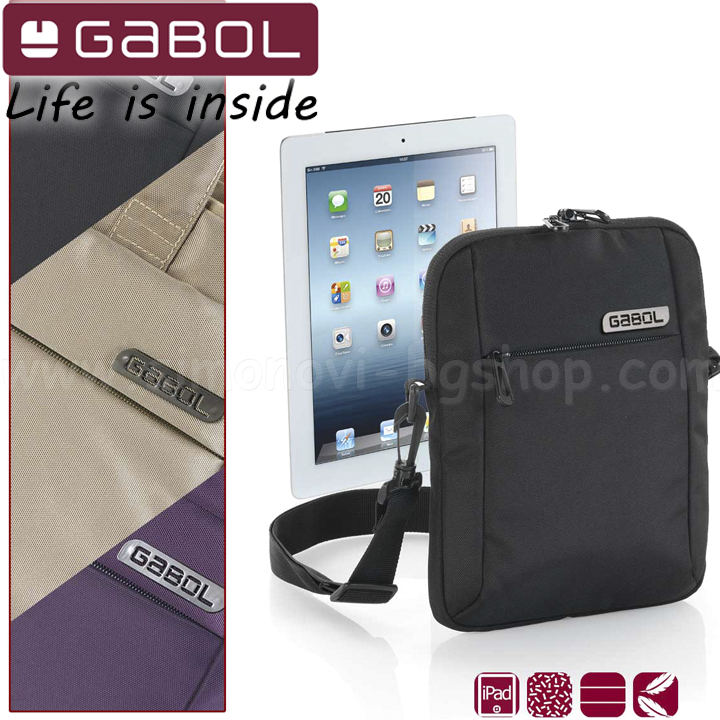 Gabol Мъжка чанта за таблет 10" Edit в лилаво 40580629 Gabol Мъжка чанта за таблет 10" Edit в лилаво 40580629