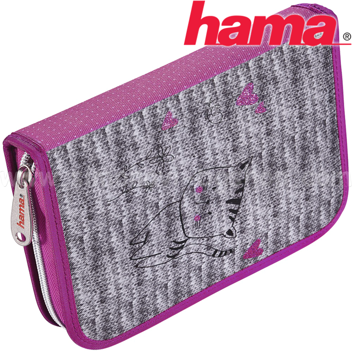 *2018 Hama Пълен ученически несесер Lovely Cat 139126 *2018 Hama Пълен ученически несесер Lovely Cat 139126