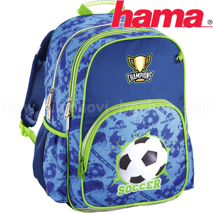 *2017 Hama Ученическа раница с две отделения Football 139082 *2017 Hama Ученическа раница с две отделения Football 139082