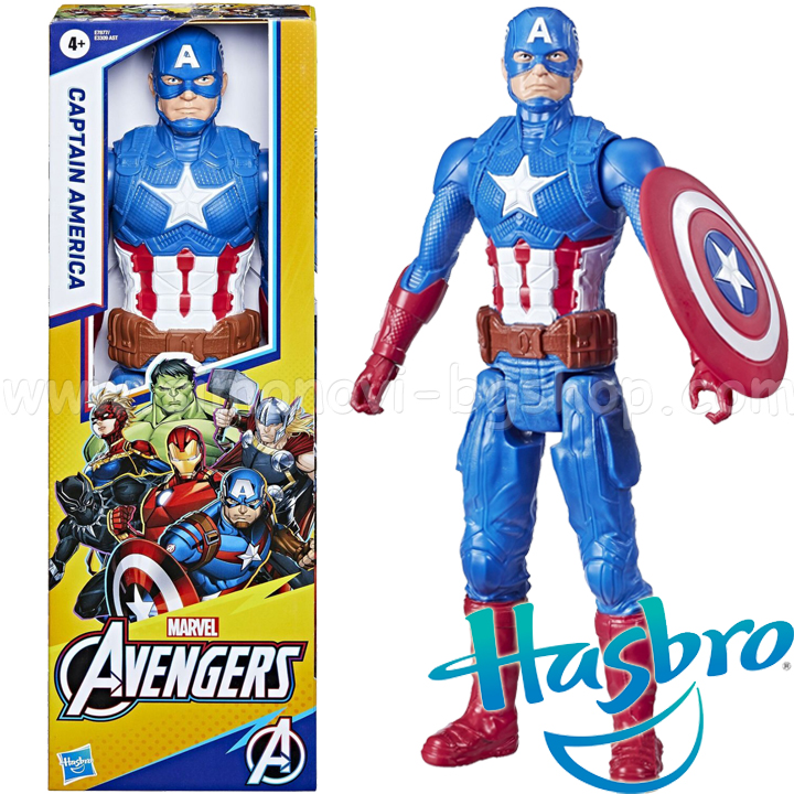 Marvel Avengers Titan Hero acțiune Figura Captain America E7878