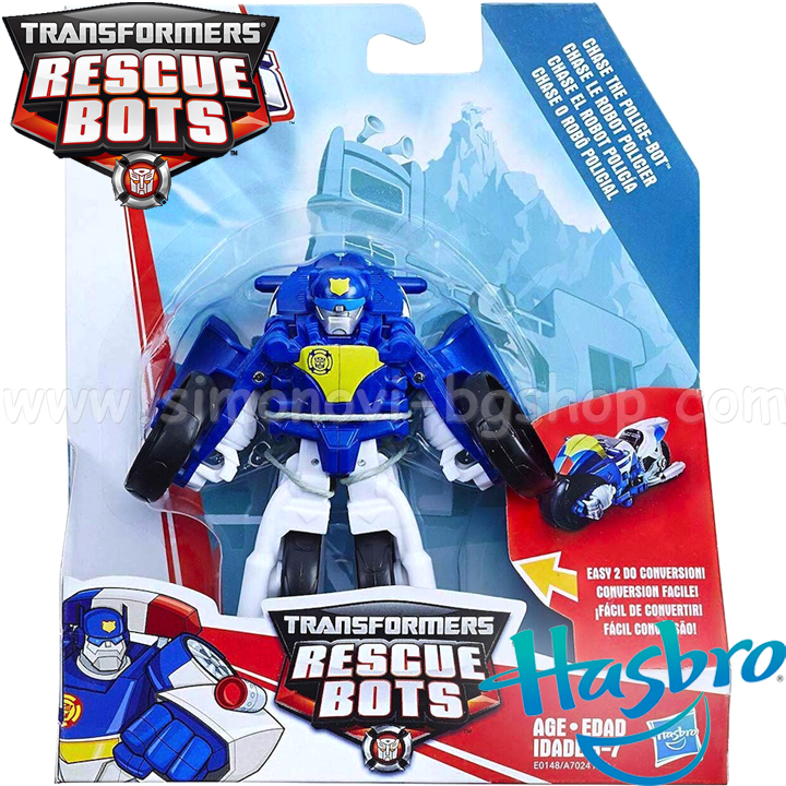*Hasbro Transformers Rescue Bots Робот Chase The Police Bot E0148 *Hasbro Transformers Rescue Bots Робот Chase The Police Bot E0148