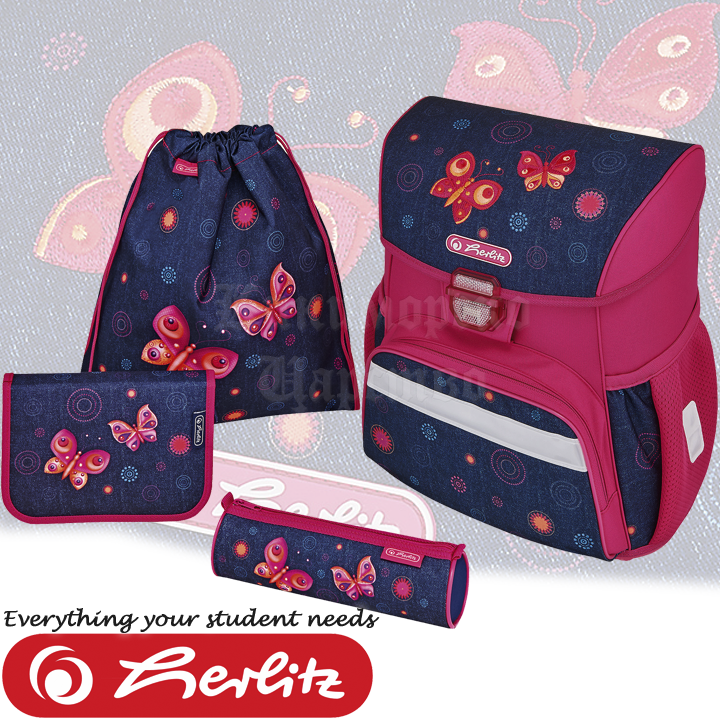 Herlitz Loop Plus Ергономична ученическа раница Butterfly Dreams 50007998 Herlitz Loop Plus Ергономична ученическа раница Butterfly Dreams 50007998