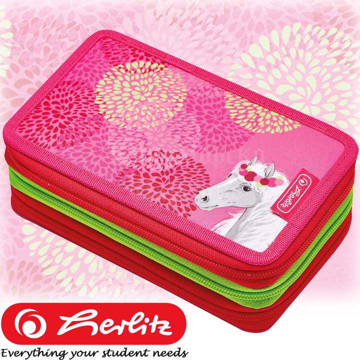 * 2022 Cutie Herlitz Triple cu 31 de accesorii Bloomy Horse50038770
