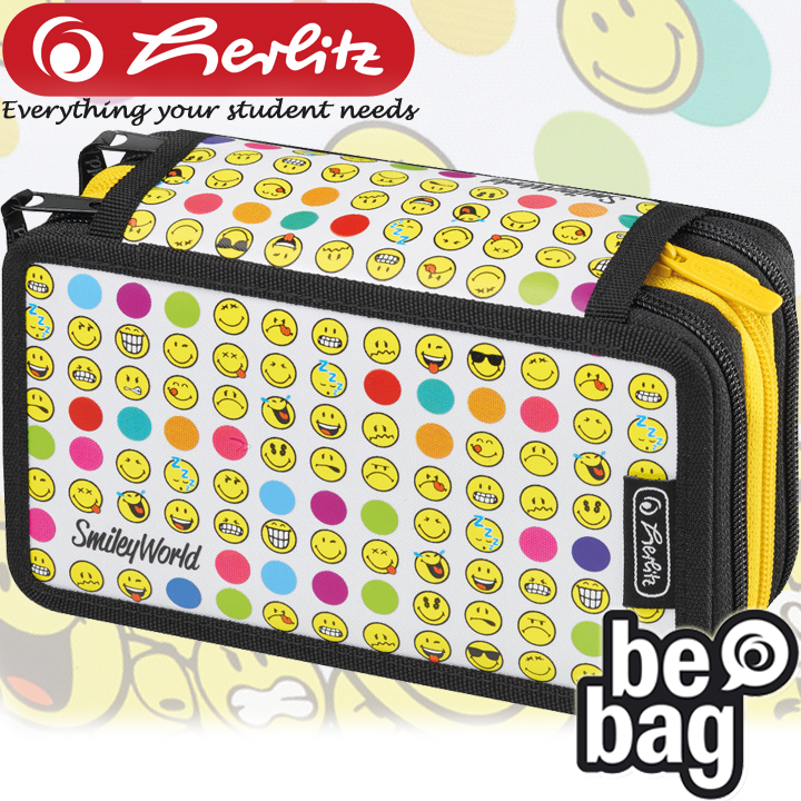 Herlitz be.bag Троен несесер с 31 аксесоара SmileyWorld Rainbow Faces 50015412 Herlitz be.bag Троен несесер с 31 аксесоара SmileyWorld Rainbow Faces 50015412