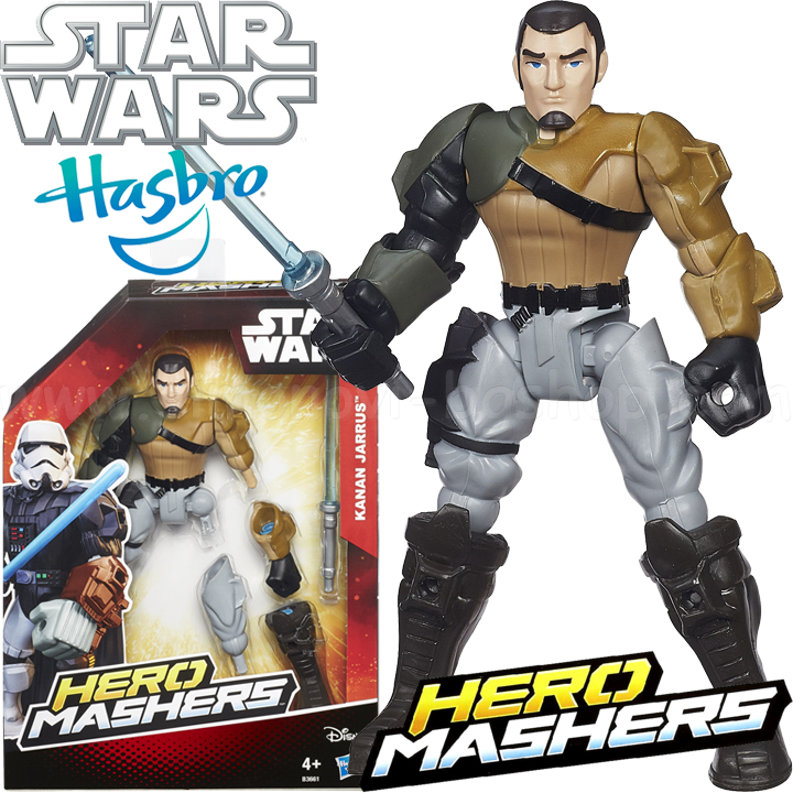 *Hasbro Star Wars Фигурка Hero Mashers Kanan Jarrus B3661 *Hasbro Star Wars Фигурка Hero Mashers Kanan Jarrus B3661
