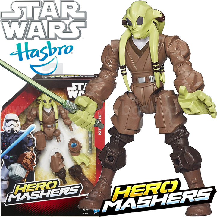 *Hasbro Star Wars Фигурка Hero Mashers Kit Fisto B3658 *Hasbro Star Wars Фигурка Hero Mashers Kit Fisto B3658