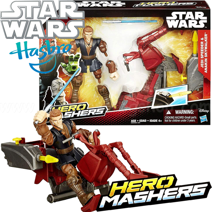 *Hasbro Star Wars Фигурка Hero Mashers Jedi Speeder & Anakin Skywalker B3833 *Hasbro Star Wars Фигурка Hero Mashers Jedi Speeder & Anakin Skywalker B3833