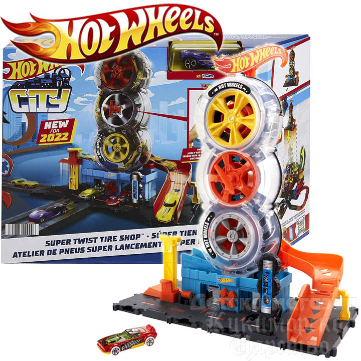 * Hot Wheels City Ultimate   Super Twist Tire ShopHDP02