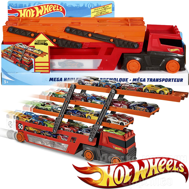 *Hot Wheels Mega Hauler - Голям автовоз GHR48 *Hot Wheels Mega Hauler - Голям автовоз GHR48
