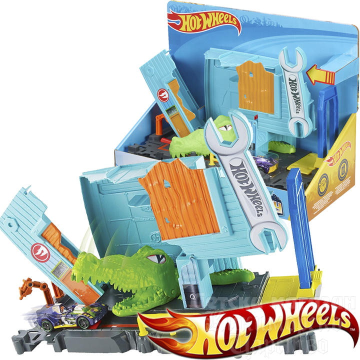 *Hot Wheels City Игрален комплект Отмъщението на Алигатор FNB06 *Hot Wheels City Игрален комплект Отмъщението на Алигатор FNB06