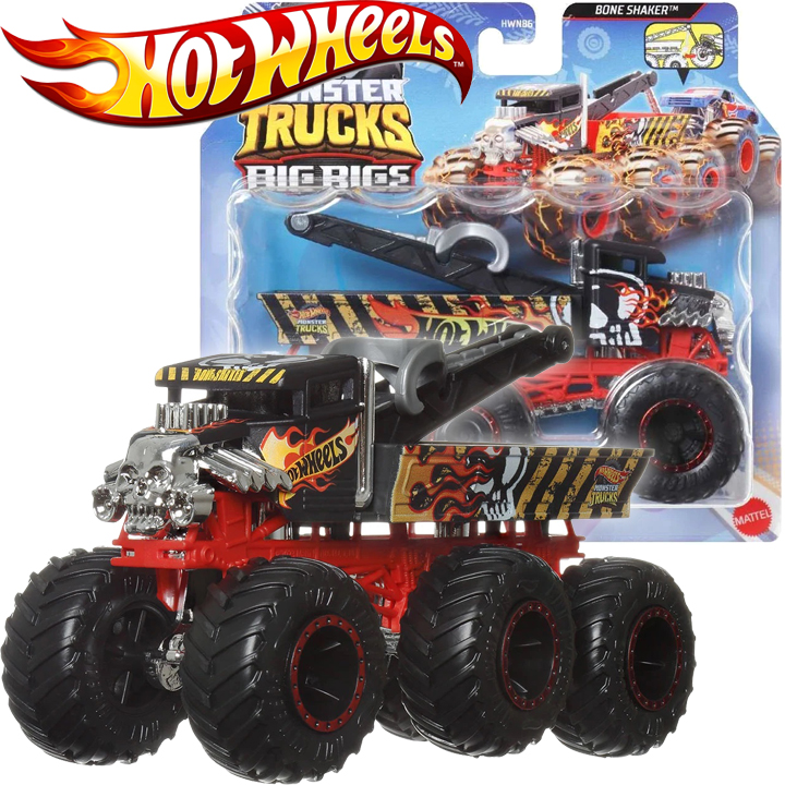 * Hot Wheels Monster Truck :   1:64, Bone Shaker HWN89