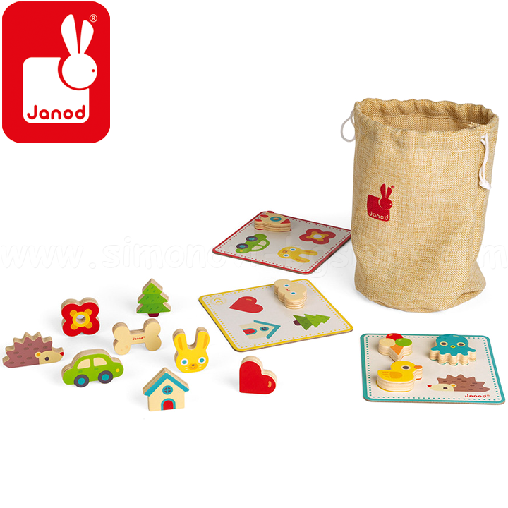 * Janod Kids memory game with figures J05318