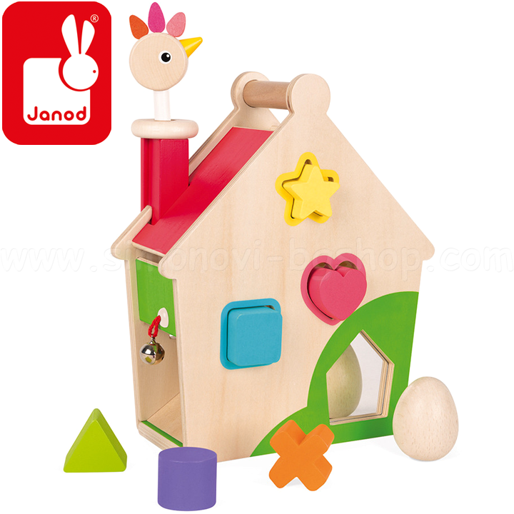 * Janod Chicken Wooden House J08232