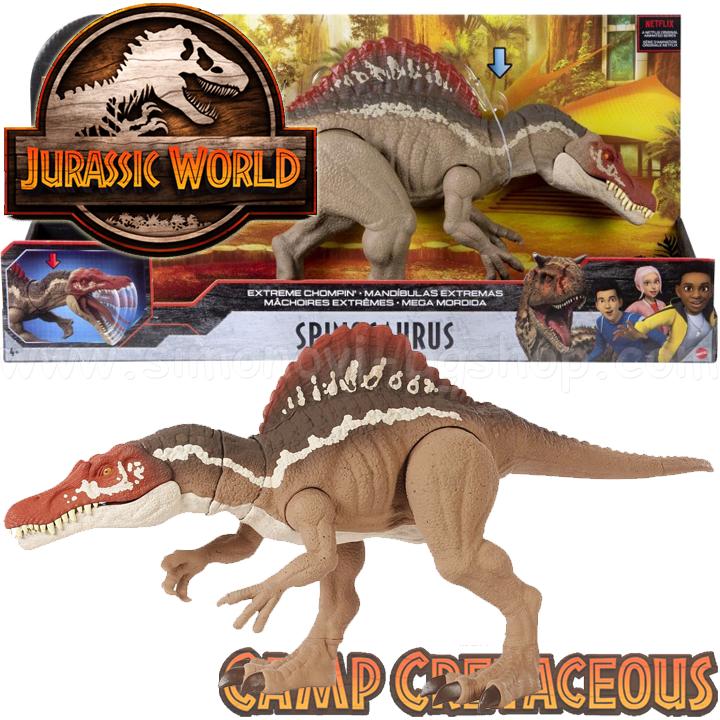 * Jurassic World Camp Creaceous Primal Attack Great Dinosaur Spinosaurus HCG54