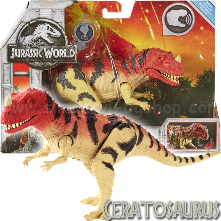 Jurassic World Динозавър със звуци Ceratosaurus FMM29 Jurassic World Динозавър със звуци Ceratosaurus FMM29