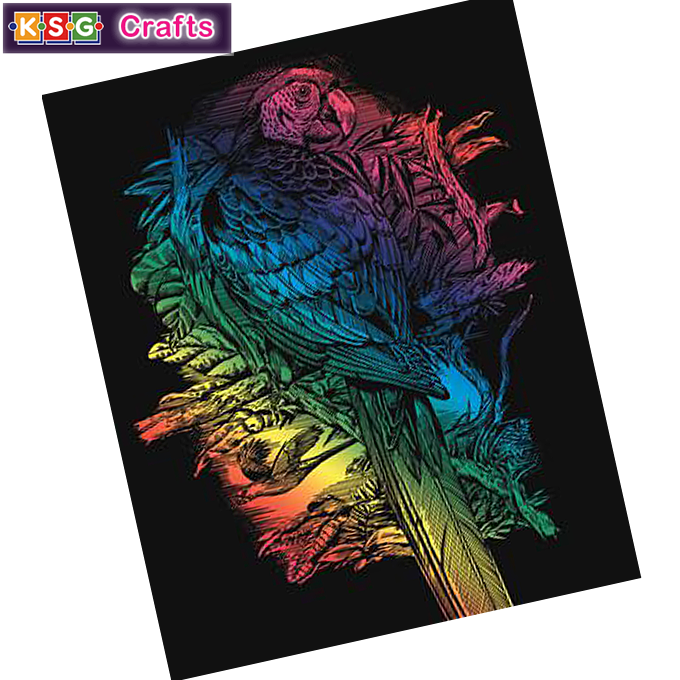 KSG Artfoil - Coloured engraving Parrot 0542