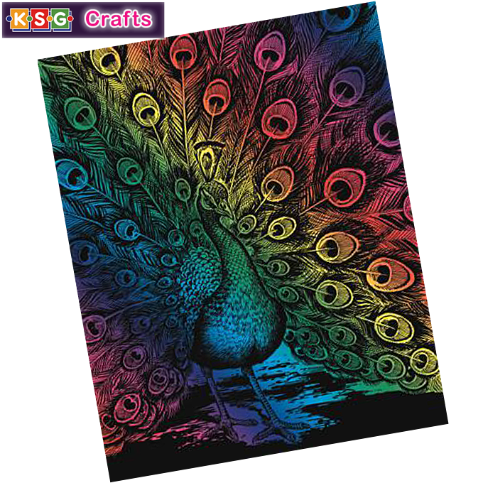 KSG Artfoil - Coloured engraving Peacock 0543