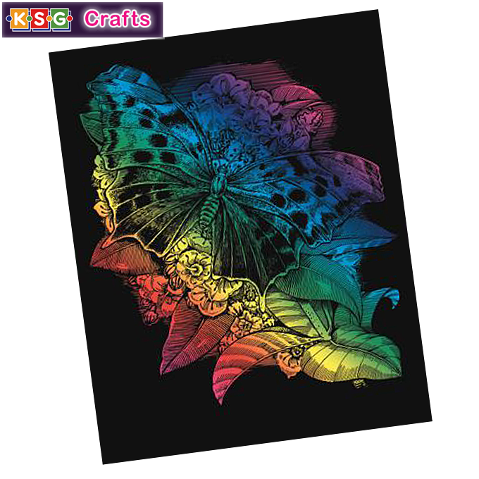 KSG Artfoil - Coloured engraving Butterfly 0541