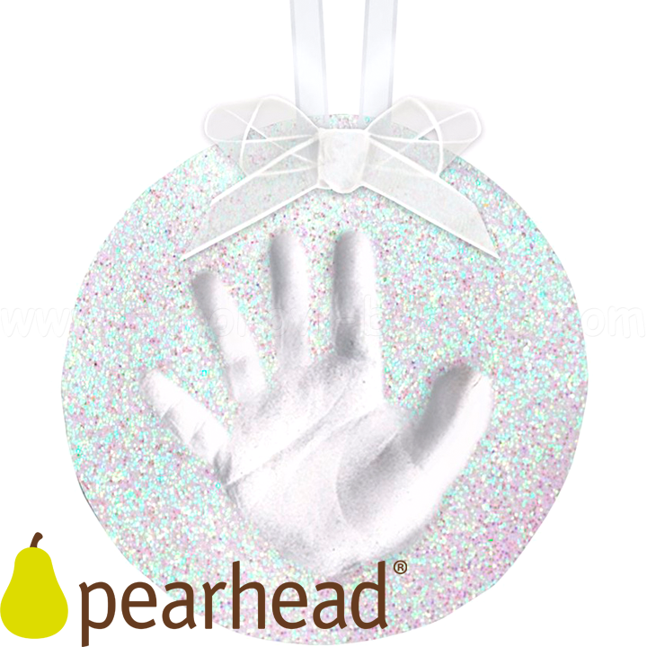 Pearhead     Babyprints Glitter Christmas Ornament 50019