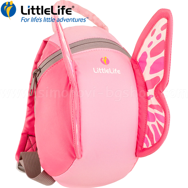 LittleLife - Rucsac 2l. Fluture roz L10860