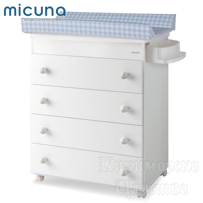 Micuna       B947 White Vichy Blue