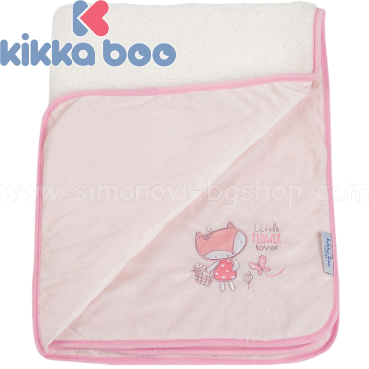 *Kikka Boo Бебешко одеяло 75/100см. Luxury Pink Foxy 241634 *Kikka Boo Бебешко одеяло 75/100см. Luxury Pink Foxy 241634