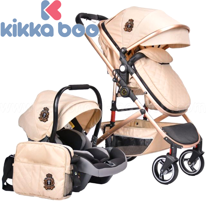 *2020 KikkaBoo Комбинирана бебешка количка 2в1 TIARA Beige 31001010093 *2020 KikkaBoo Комбинирана бебешка количка 2в1 TIARA Beige 31001010093