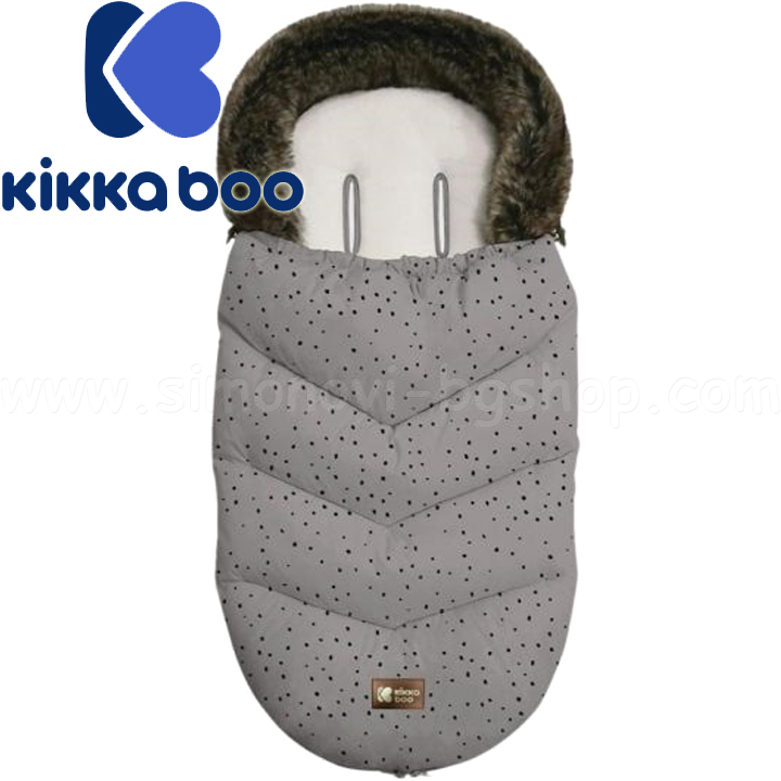 Kikka Boo    Lux Fur Dots Grey 31108040094