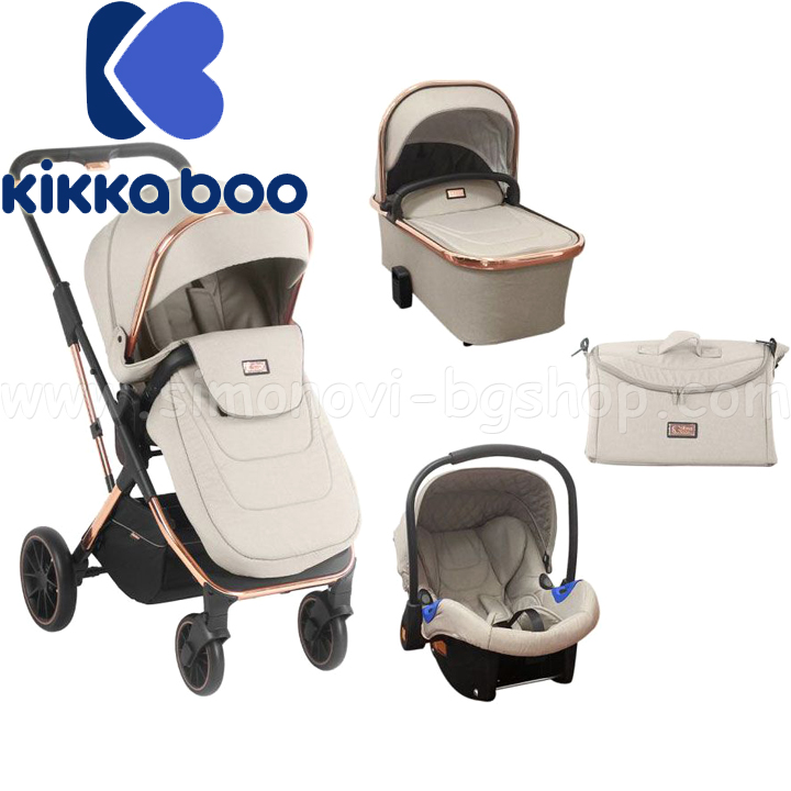 2021 KikkaBoo   31 Angele Chrome Beige 31001010187