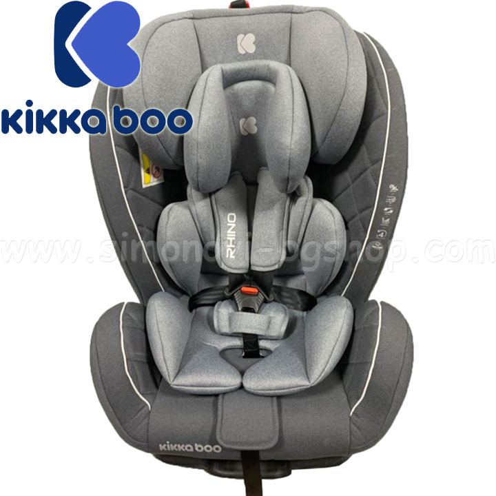 Scaun auto Kikka Boo 0-36kg Rhino Isofix Grey 31002070070