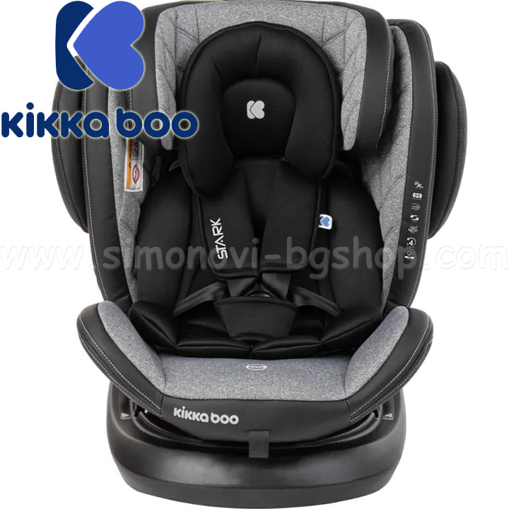 Kikka Boo    0-36 Stark Isofix 360 Light Grey 31002070088