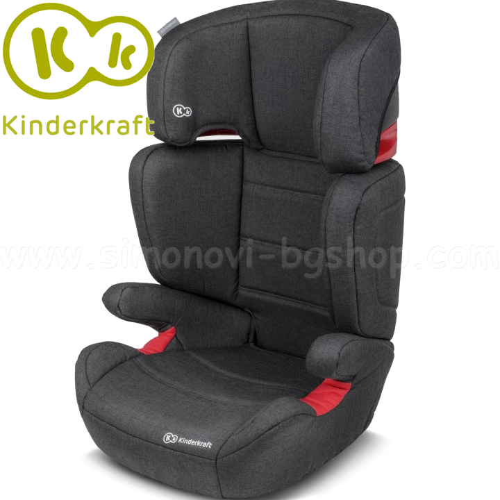 Kinderkraft - Столче за кола Junior Plus Black 15-36кг 22205 Kinderkraft - Столче за кола Junior Plus Black 15-36кг 22205