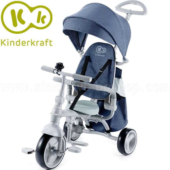 KinderKraft Jazz Детска триколка 4в1 Деним KinderKraft Jazz Детска триколка 4в1 Деним