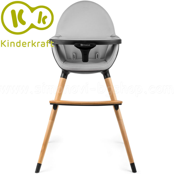 KinderKraft Столче за хранене 2 в 1 Fini Black KinderKraft Столче за хранене 2 в 1 Fini Black