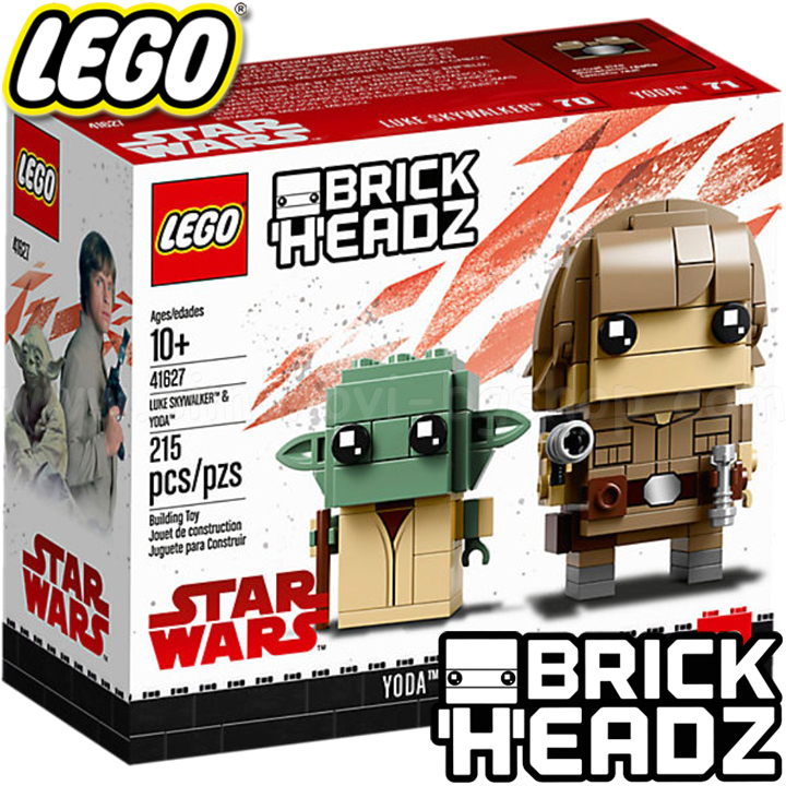 Lego® BrickHeadz Люк Скайуокър и Йода - Star Wars 41627 Lego® BrickHeadz Люк Скайуокър и Йода - Star Wars 41627
