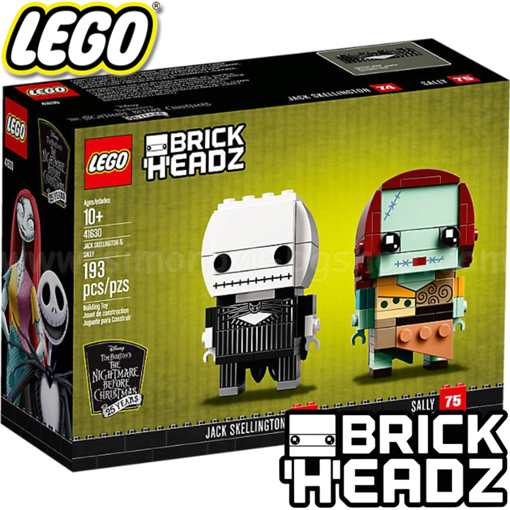 Lego® BrickHeadz Джак Скелингтън и Сали - Disney 41630 Lego® BrickHeadz Джак Скелингтън и Сали - Disney 41630