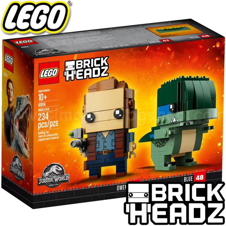 Lego® BrickHeadz Оуен и Блу - Jurassic World 41614 Lego® BrickHeadz Оуен и Блу - Jurassic World 41614
