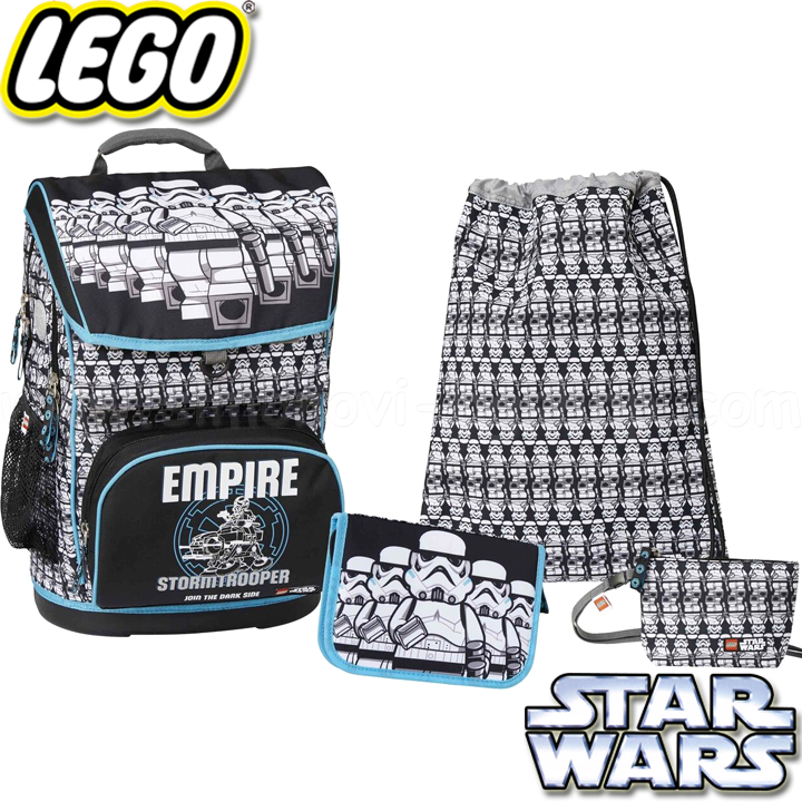 *Lego Ученическа раница Large Star Wars™ Stormtrooper с аксесоари 20089-1829 *Lego Ученическа раница Large Star Wars™ Stormtrooper с аксесоари 20089-1829