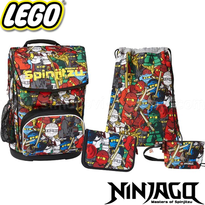*Lego Ученическа раница Large Ninjago Comic с аксесоари 20089-1806 *Lego Ученическа раница Large Ninjago Comic с аксесоари 20089-1806