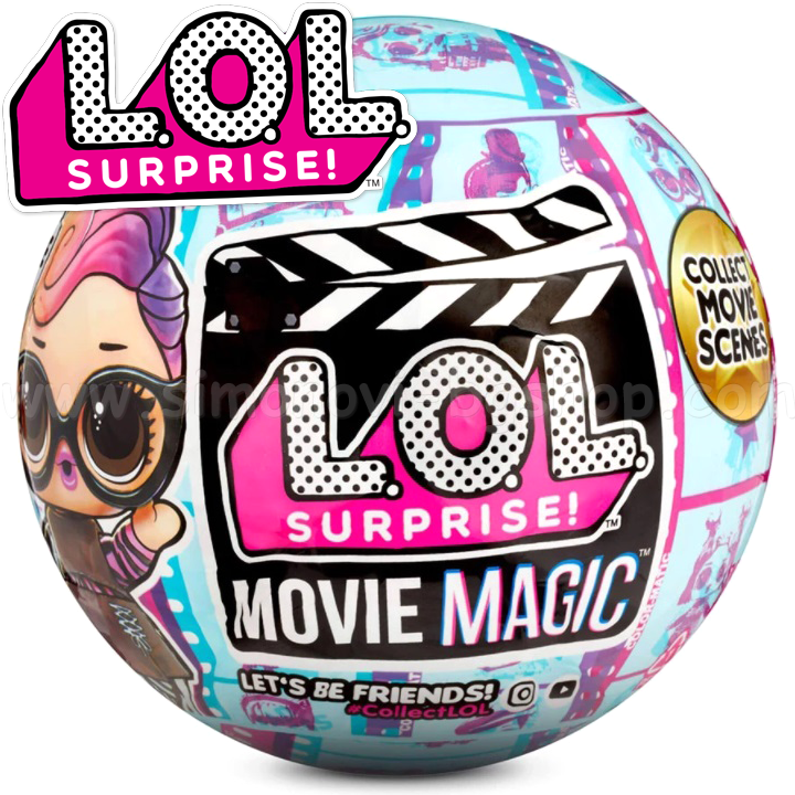 * LAUGH OUT LOUD. Surprise Movie Magic Doll în sfera sortiment 576488