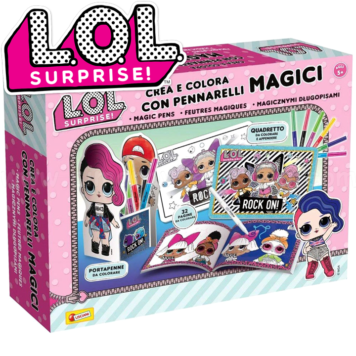 L.O.L. Surprise Комплект за рисуване с магически маркери 75089 L.O.L. Surprise Комплект за рисуване с магически маркери 75089