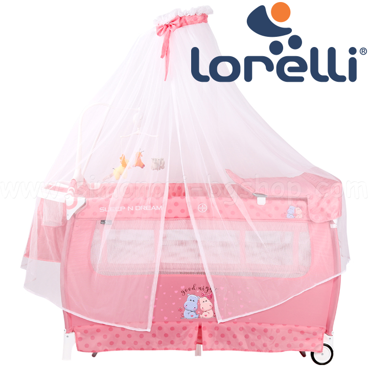 *2021 Lorelli   SLEEP'N'DREAM 2  Rocker   PINK HIPPO