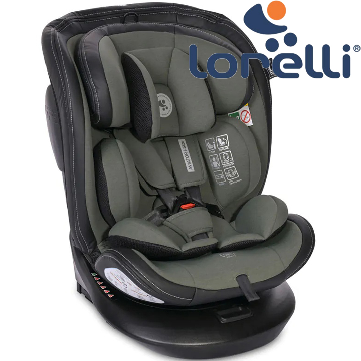 Lorelli Premium    AVIATOR I-SIZE 360 ISOFIX (40-150 ) GREEN