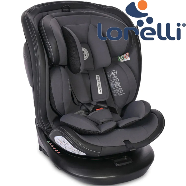 Lorelli Premium    AVIATOR I-SIZE 360 ISOFIX (40-150 ) GREY