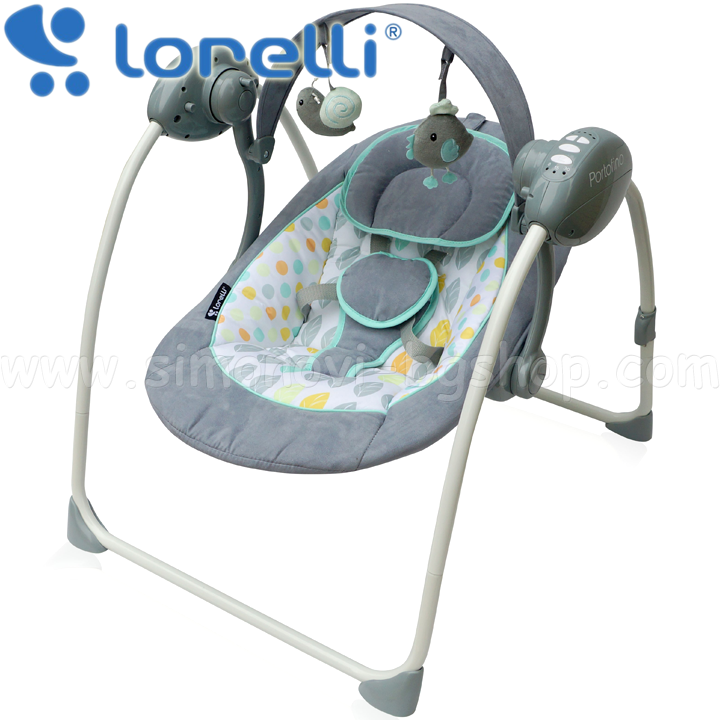 Lorelli Classic Електрическа люлка Portofino Grey 1009006/0001 Lorelli Classic Електрическа люлка Portofino Grey 1009006/0001