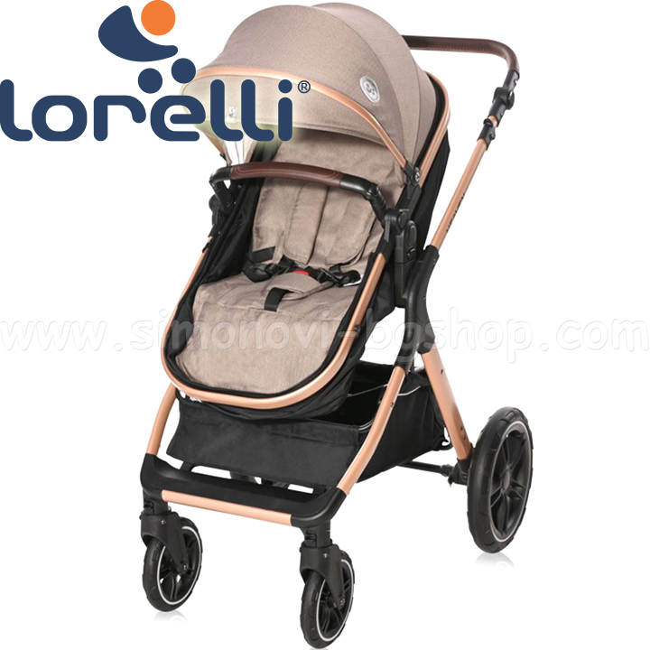 2022 Lorelli Premium 2in1 Combination Stroller Alba Set Steel Gray 10021472184D