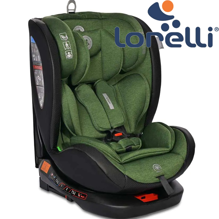 Lorelli Classic    ARES I-SIZE 360 ISOFIX (40-150 ) GREEN