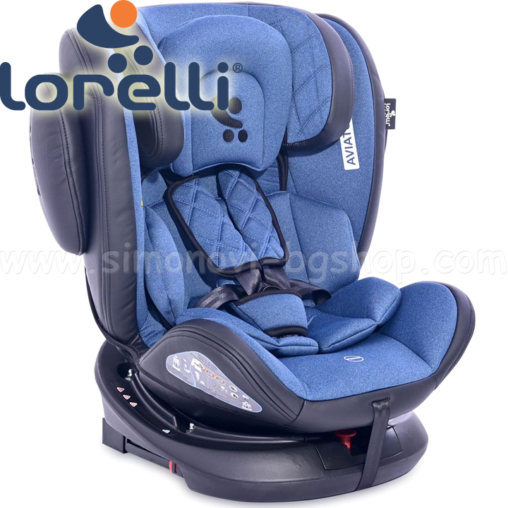 2022 Lorelli Premium    0-36 Aviator Isofix 360 Black/Blue 10071302